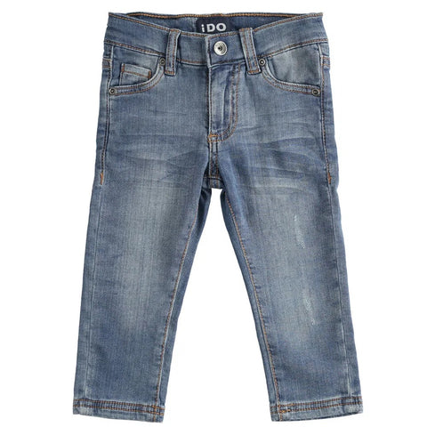 Jeans bambino in denim stretch di cotone