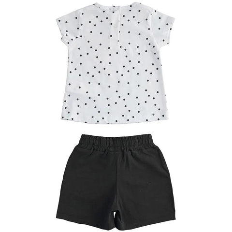 Completo bambina t-shirt e pantalone