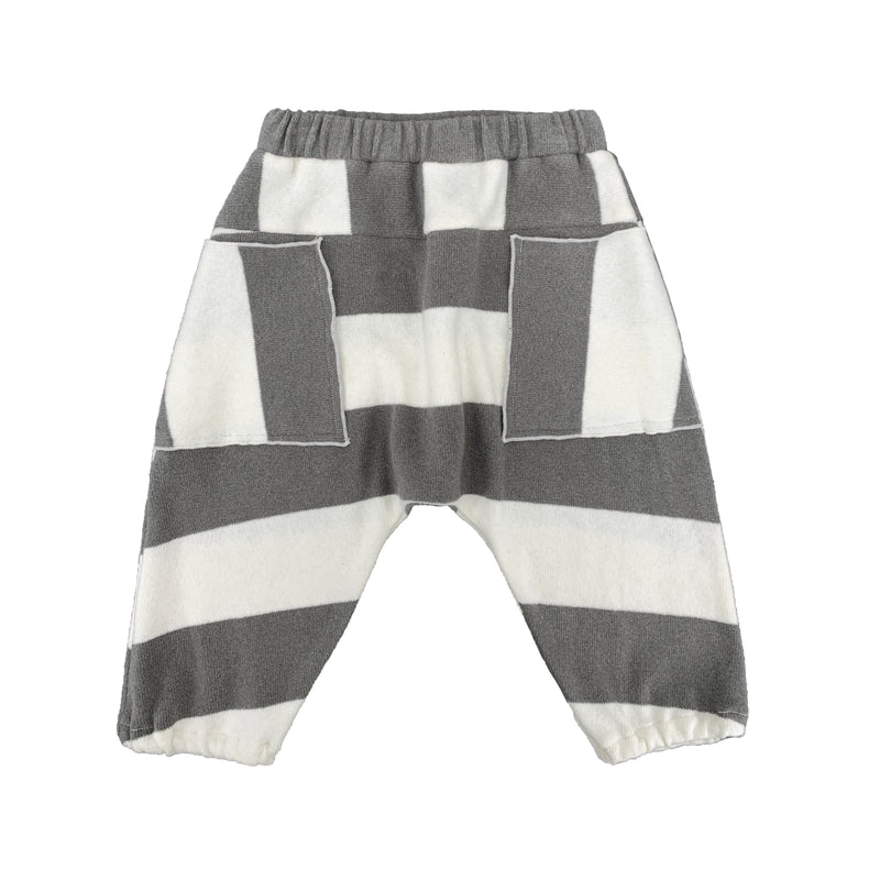 Pantalone tasconi maxiriga grigia