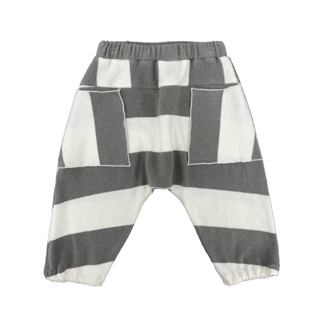 Pantalone tasconi maxiriga grigia