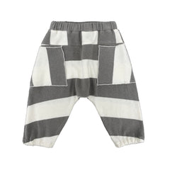 Pantalone tasconi maxiriga grigia