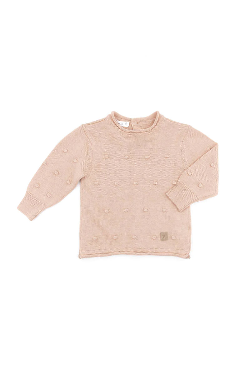 Maglia apertura dietro mini pom pom con pantaloncini - Linea Knitted Bamboom