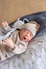 Maglia incrociata trattini con pantaloncini - Linea Knitted Bamboom