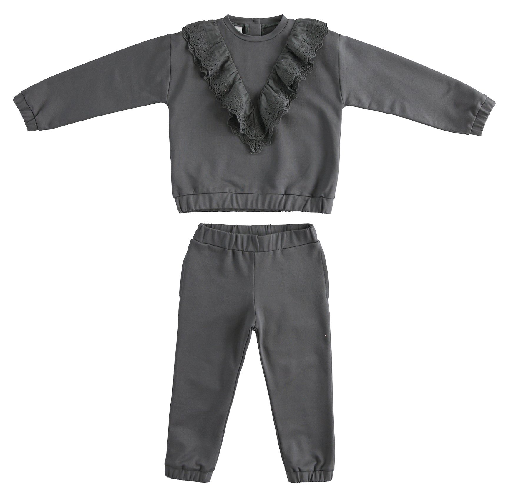 Set 2 pezzi con abito e maglia - Rosa polvere/bianco - BAMBINO | H&M IT
