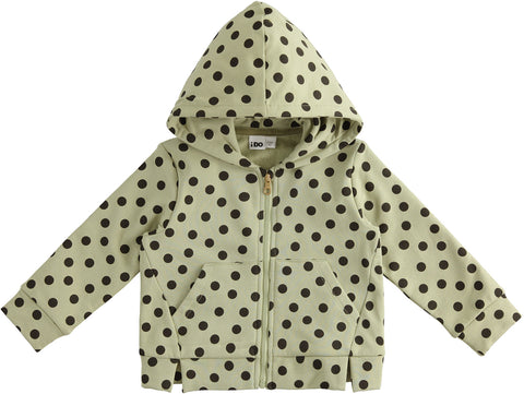 Felpa bambina con pois