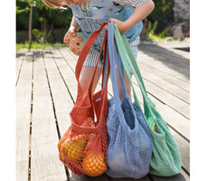 Borsa a rete in cotone organico