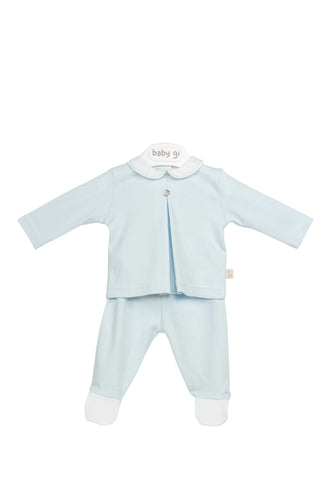 Completo ghettina in cotone interlock neonato/a