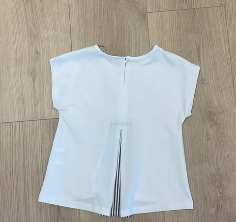 T-shirt bianca con dettaglio sulla schiena