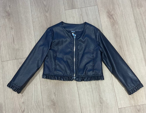 Giubbino ecopelle bambina