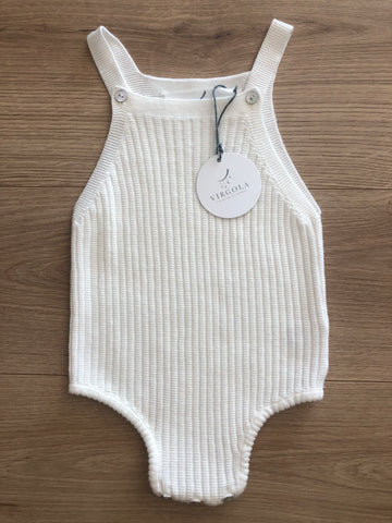 Pagliaccetto cotone bianco by Virgola capsule collection