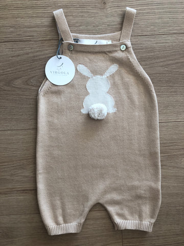 Pagliaccetto salopette coniglio in cotone by Virgola capsule collection