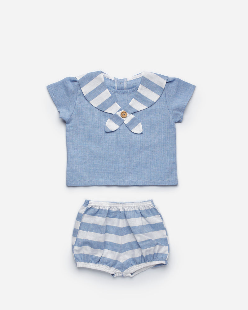 Completo Bambino Marinaio Camicia e Pantaloncini