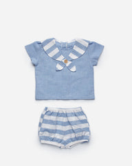 Completo Bambino Marinaio Camicia e Pantaloncini