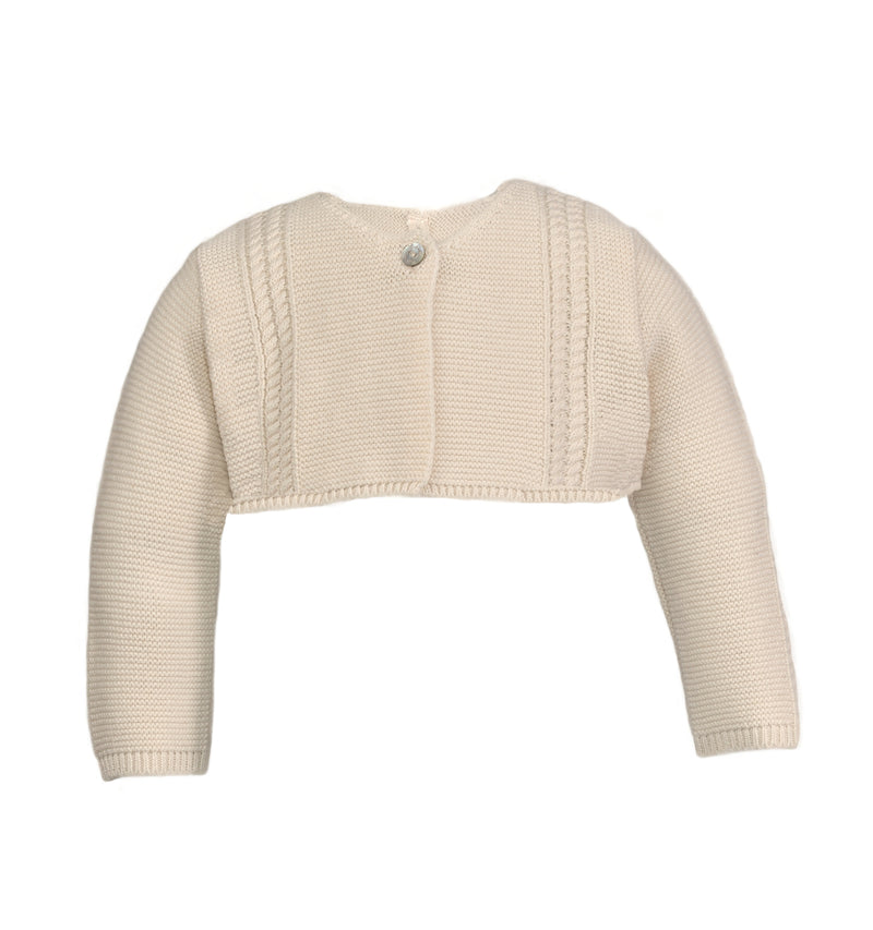 Cardigan bolero elegante bambina in cotone organico