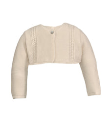 Cardigan bolero elegante bambina in cotone organico