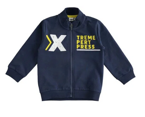 Felpa bambino chiusura con zip