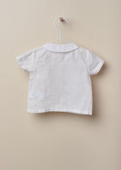 Camicia lino con colletto unisex