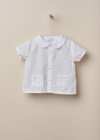 Camicia sangallo con colletto