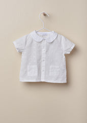 Camicia sangallo con colletto