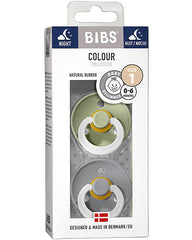 Bibs Set di due ciucci Colour Notte