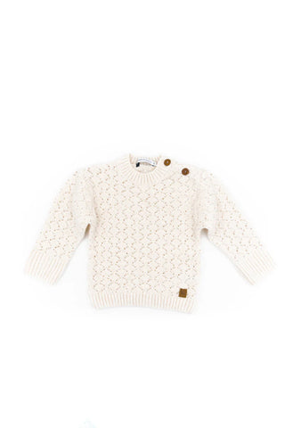 Maglia lana rombi aperti Bamboom